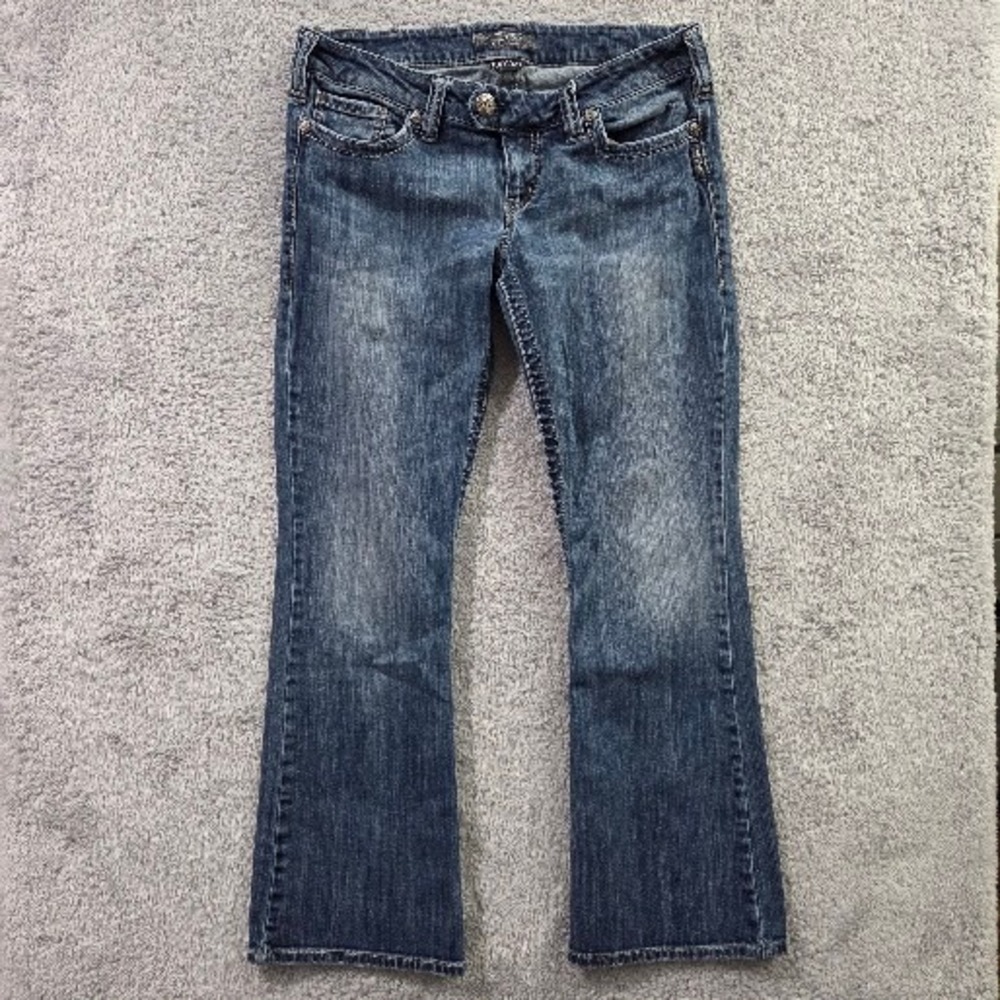 Silver Jeans Tuesday Slim Bootcut Womens W32 L31 Blue Low Rise Denim - 29 Inseam